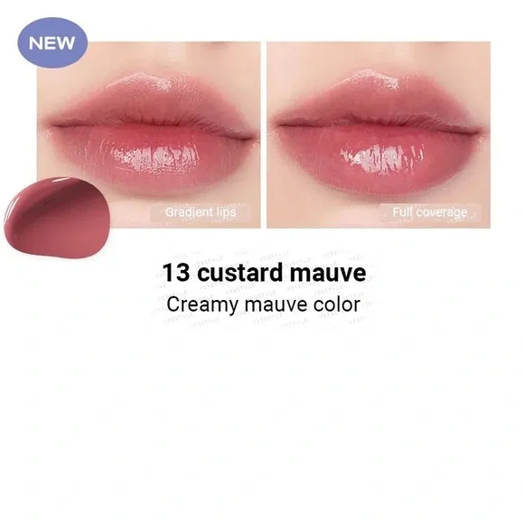 Rom&nd 13 Custard Mauve Dewyful Water Tint- cool creamy mauve, buildable, dewy - Picture 8 of 15